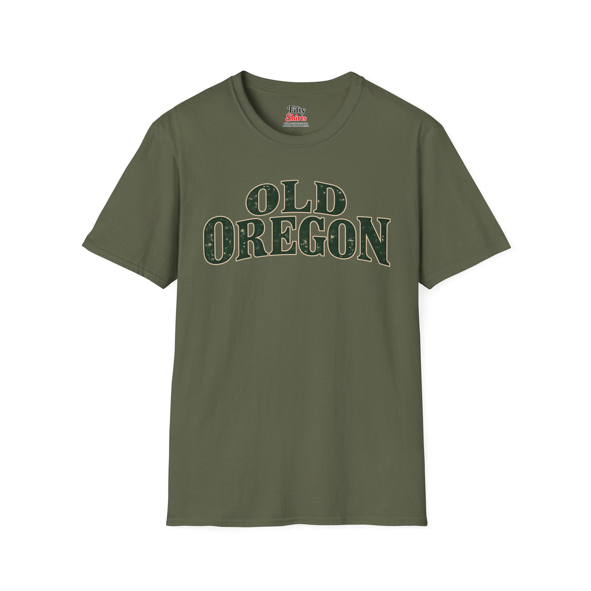Old Oregon Unisex Softstyle T Shirt State Name Graphic Tee