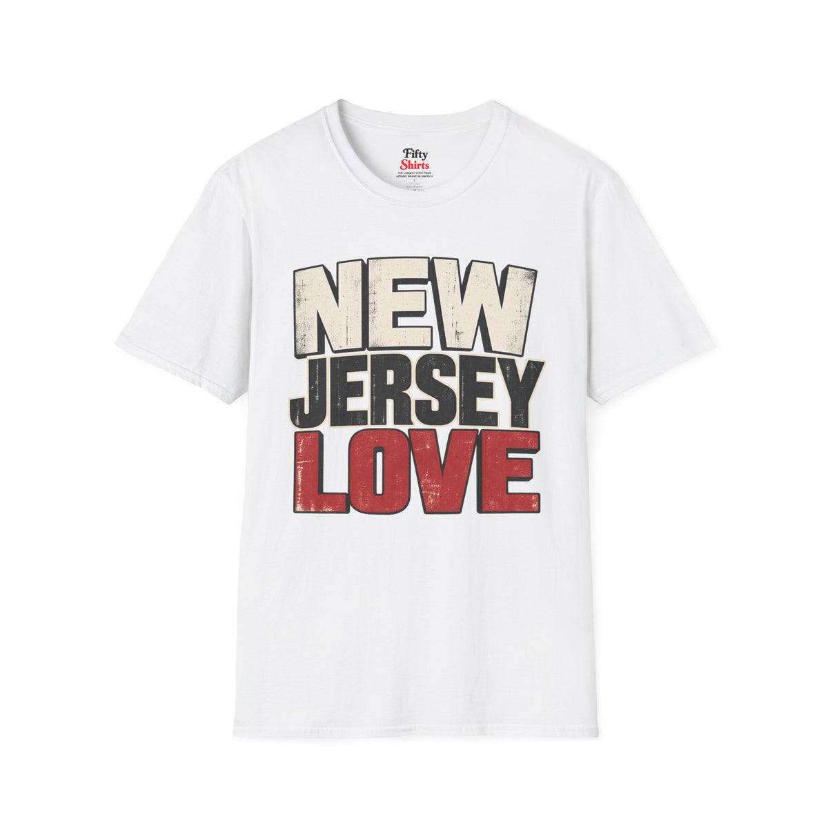 New Jersey Love Unisex Softstyle T Shirt State Name Graphic Tee