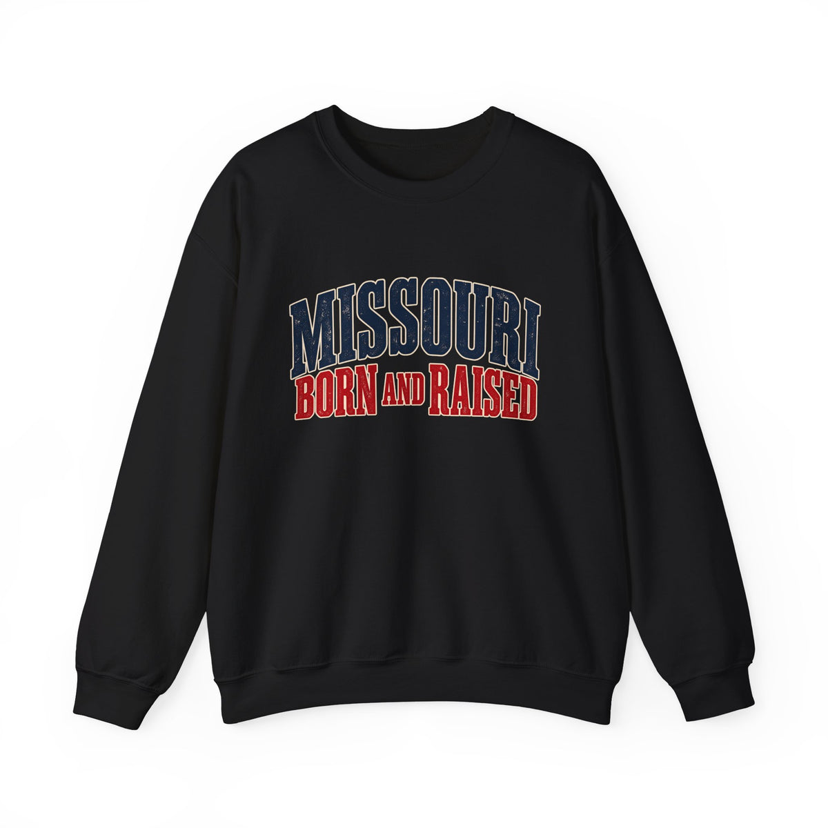 Missouri Born and Raised Midwest Heritage Unisex Sweatshirt Graphic