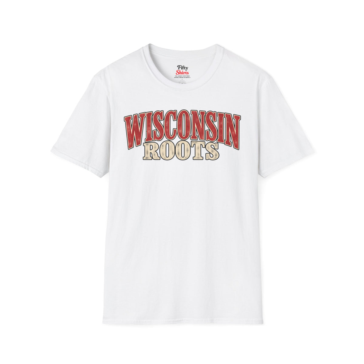 Wisconsin Roots Unisex Softstyle T Shirt State Name Graphic Tee