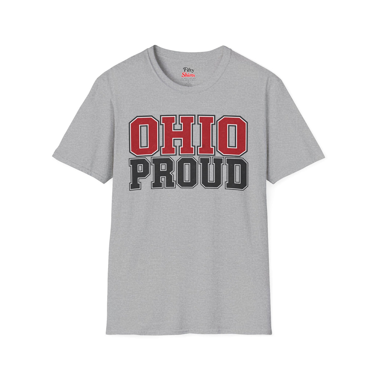 Ohio Proud Unisex Softstyle T Shirt State Name Graphic Tee