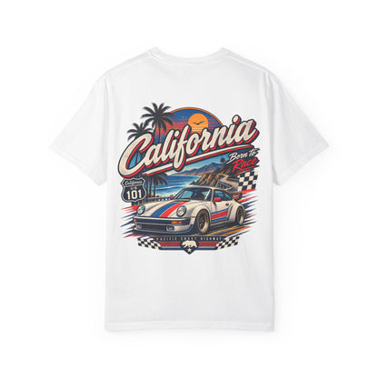 California 1980s Racing  Unisex Comfort Color 1717 Streetwear Graphic Tee