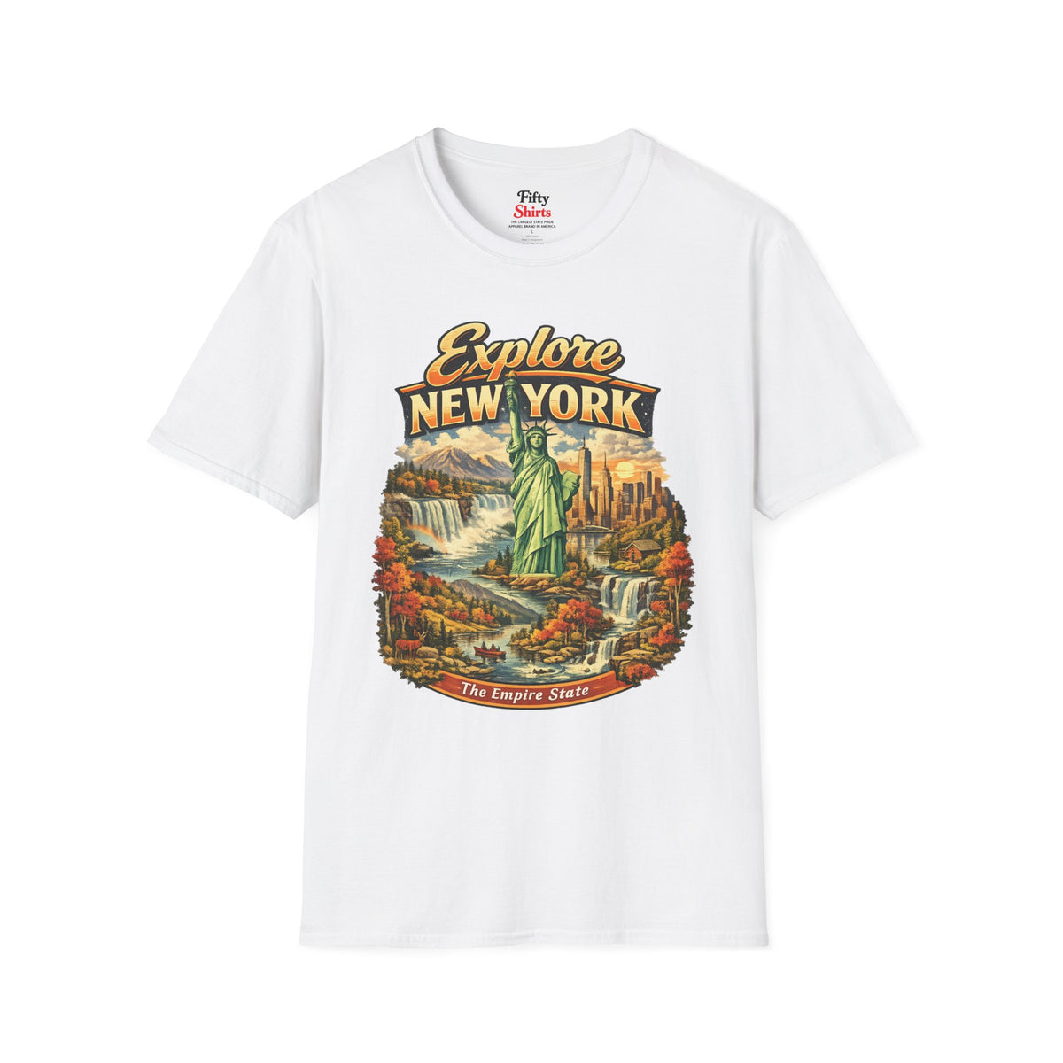 Explore New York Unisex Softstyle T Shirt State Pride Graphic Tee Collections FS03
