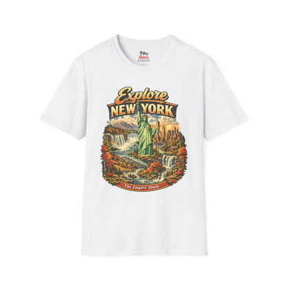 Explore New York Unisex Softstyle T Shirt State Pride Graphic Tee Collections FS03