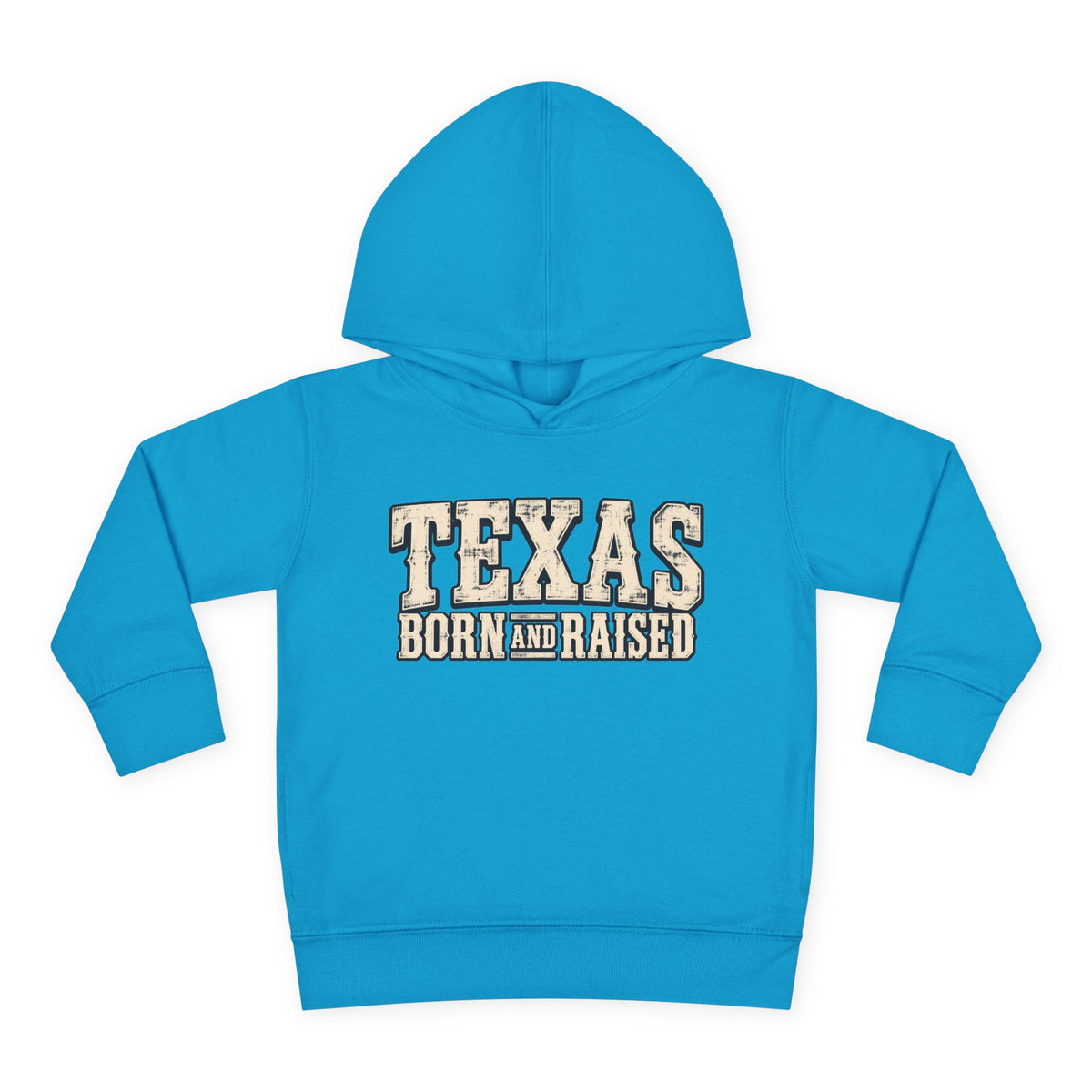 Texas Born and Raised Old-School Ranch Heritage Unisex Toddler Pullover Fleece Hoodie