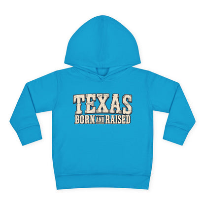 Texas Born and Raised Old-School Ranch Heritage Unisex Toddler Pullover Fleece Hoodie