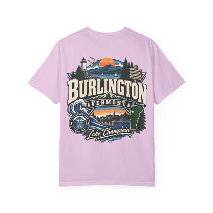 Burlington Vermont Unisex Comfort Color 1717 Streetwear Graphic Tee