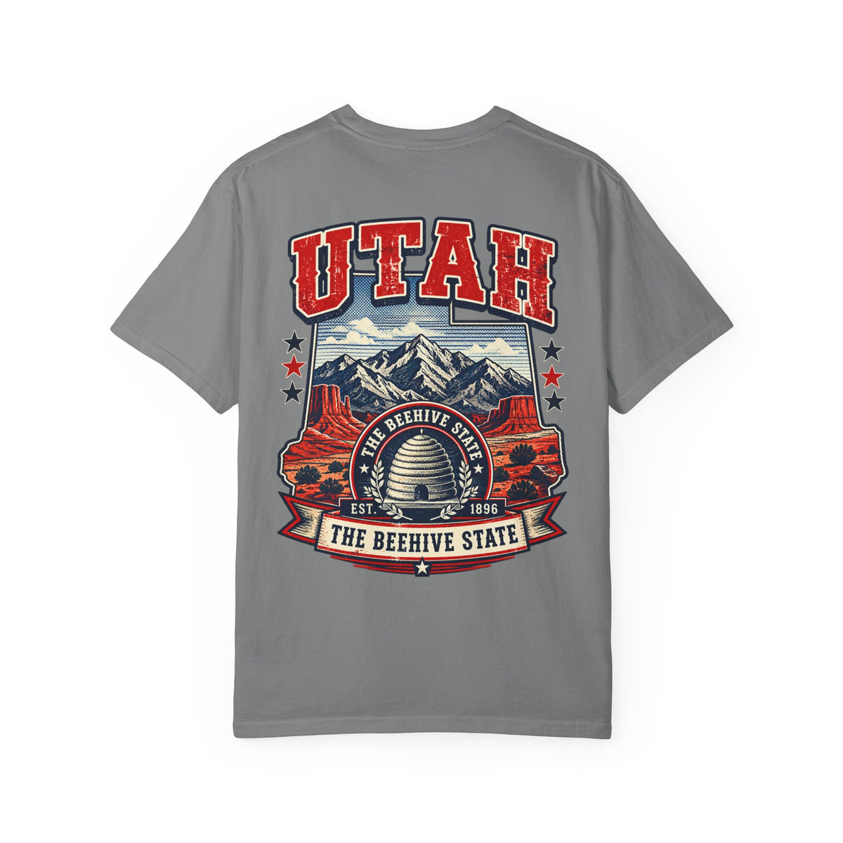 Utah the Beehive State Unisex Comfort Color 1717 Streetwear Graphic Tee