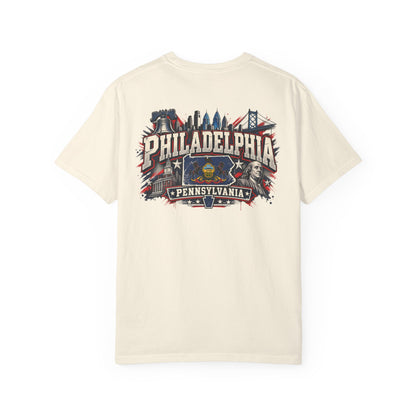 Philadelphia Pennsylvania Unisex Comfort Color 1717 Streetwear Graphic Tee