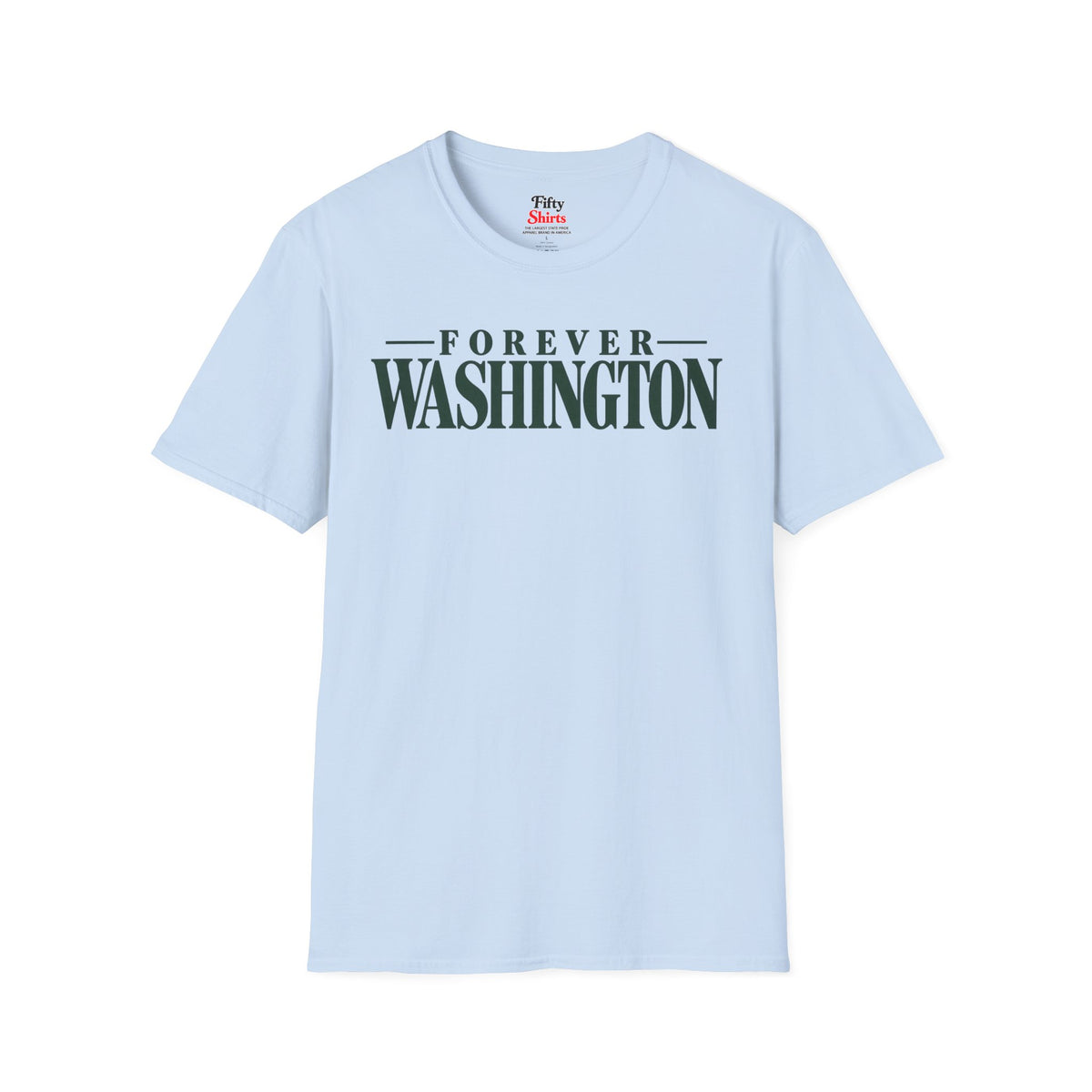 Forever Washington Unisex Softstyle T Shirt State Name Graphic Tee
