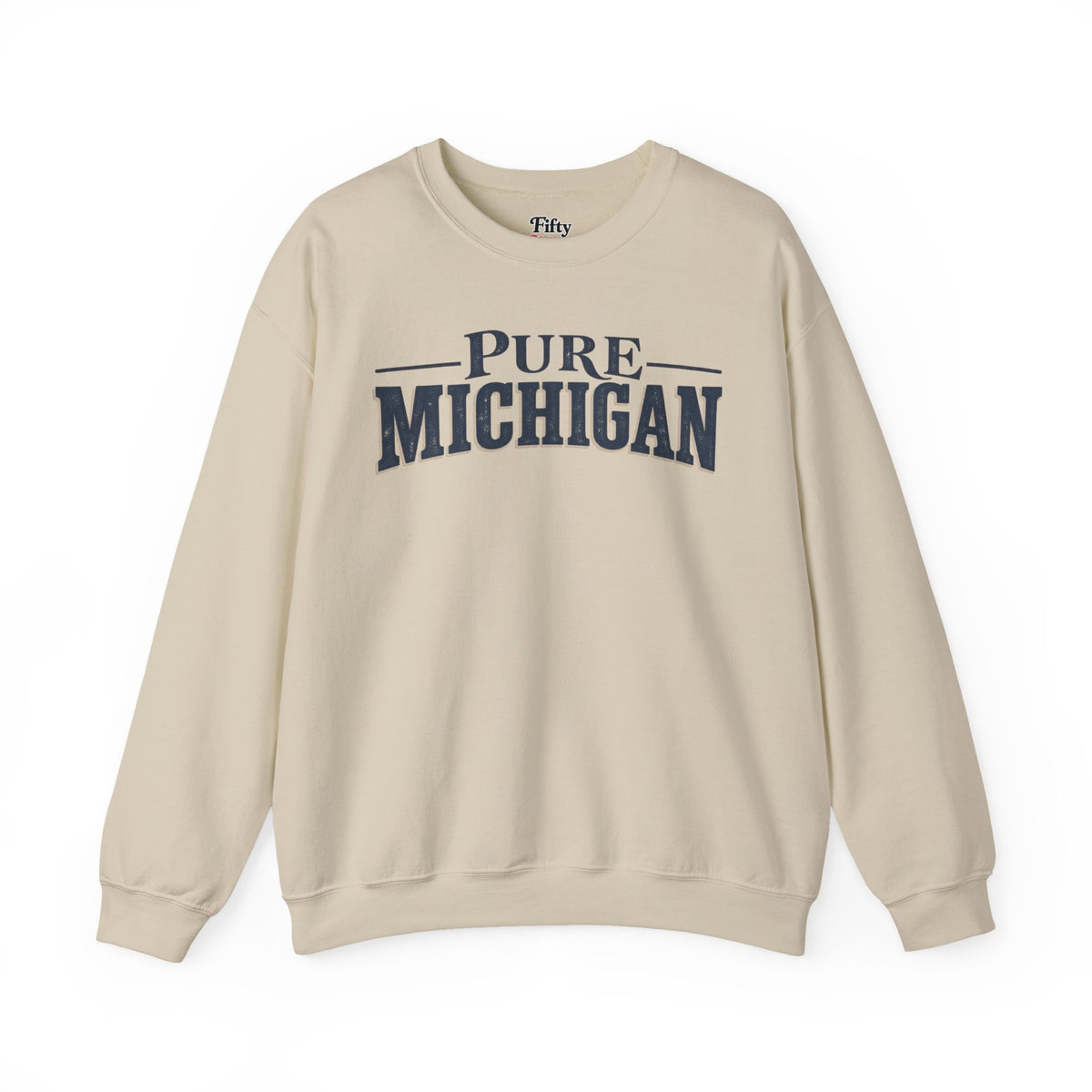 Pure Michigan Unisex Crewneck Sweatshirt State Name Graphic