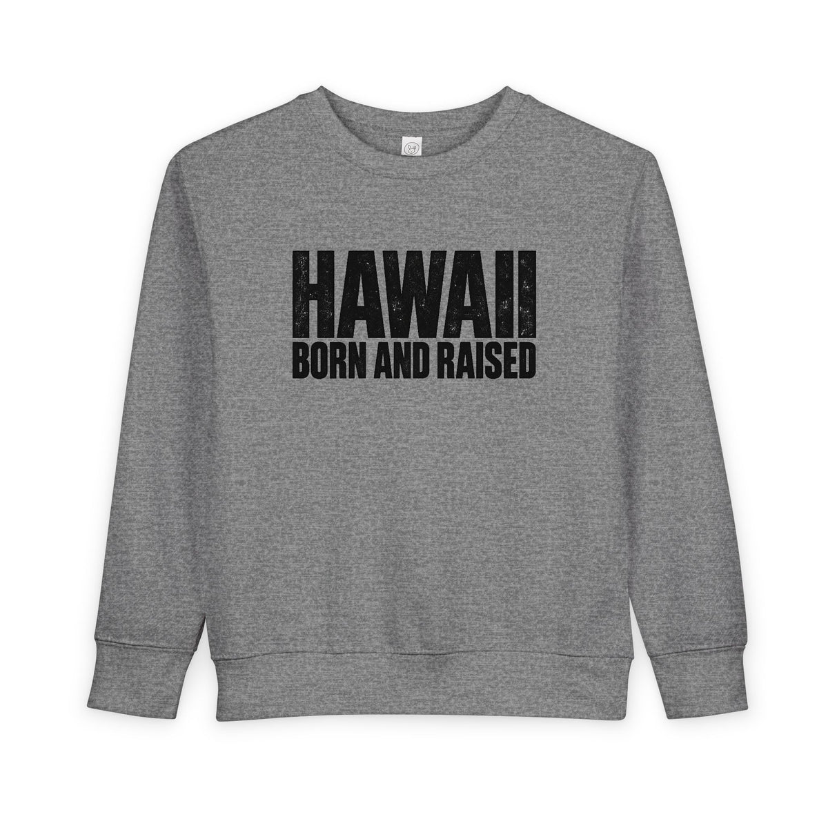 Hawaii Born and Raised Minimal Modern Heritage Unisex Toddler Sweatshirt