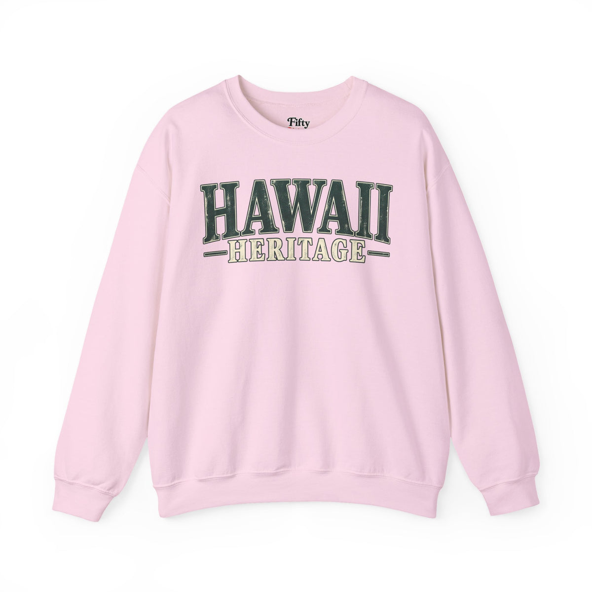 Hawaii Heritage Unisex Crewneck Sweatshirt State Name Graphic