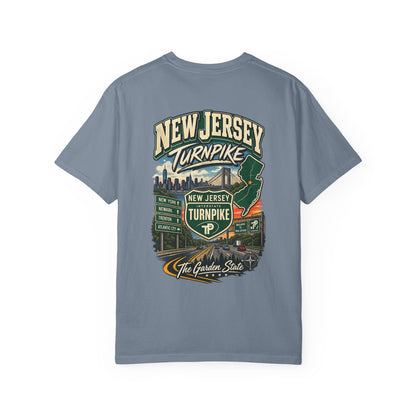 New Jersey Turnpike Unisex Comfort Color 1717 Streetwear Graphic Tee