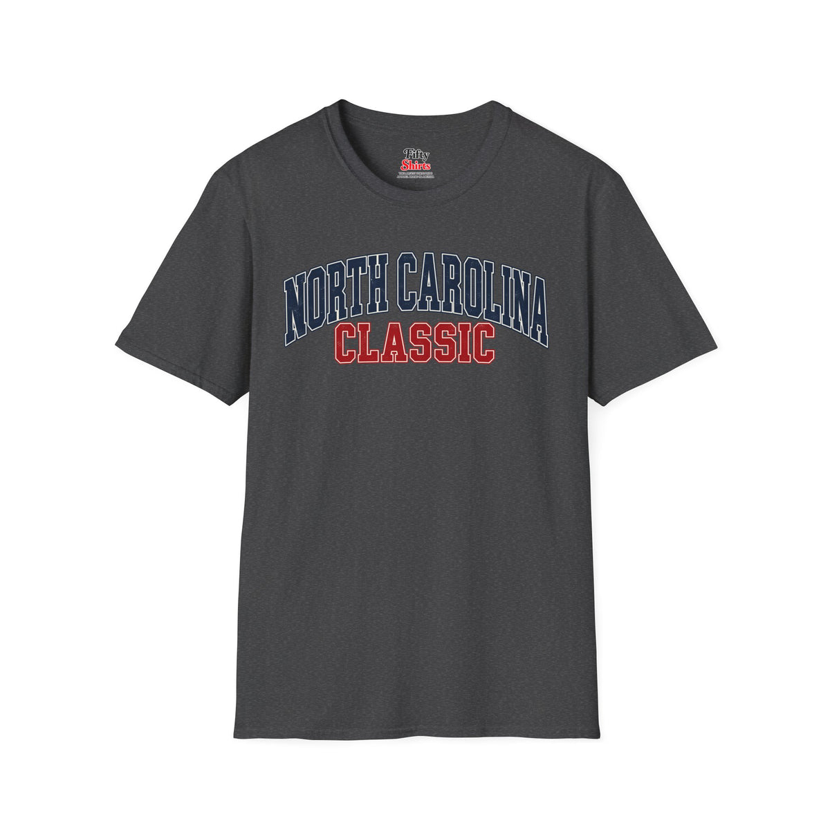 North Carolina Classic Unisex Softstyle T Shirt State Name Graphic Tee