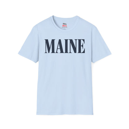 Maine Unisex Softstyle T Shirt State Name Graphic Tee