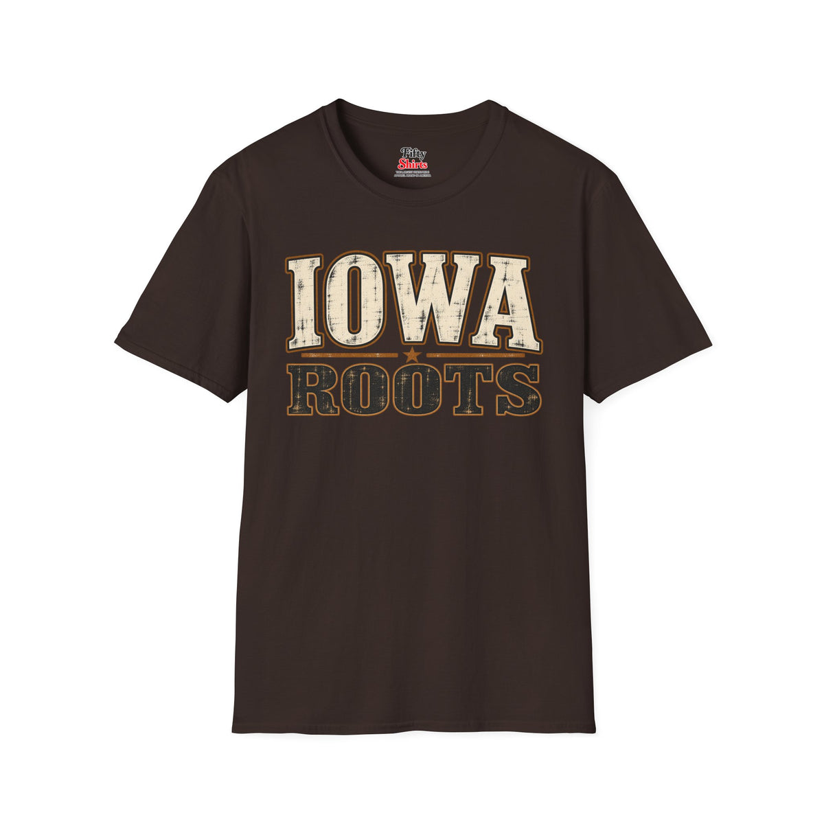 Iowa Roots Unisex Softstyle T Shirt State Name Graphic Tee