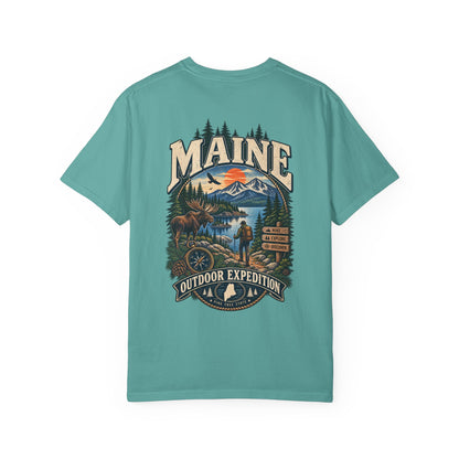 Maine Outdoor Expedition Unisex Comfort Color 1717 Streetwear Graphic Tee