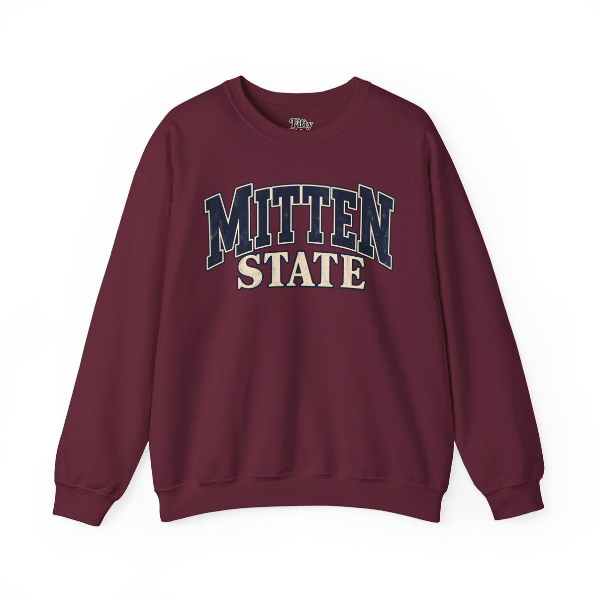Michigan Mitten State Unisex Crewneck Sweatshirt State Name Graphic