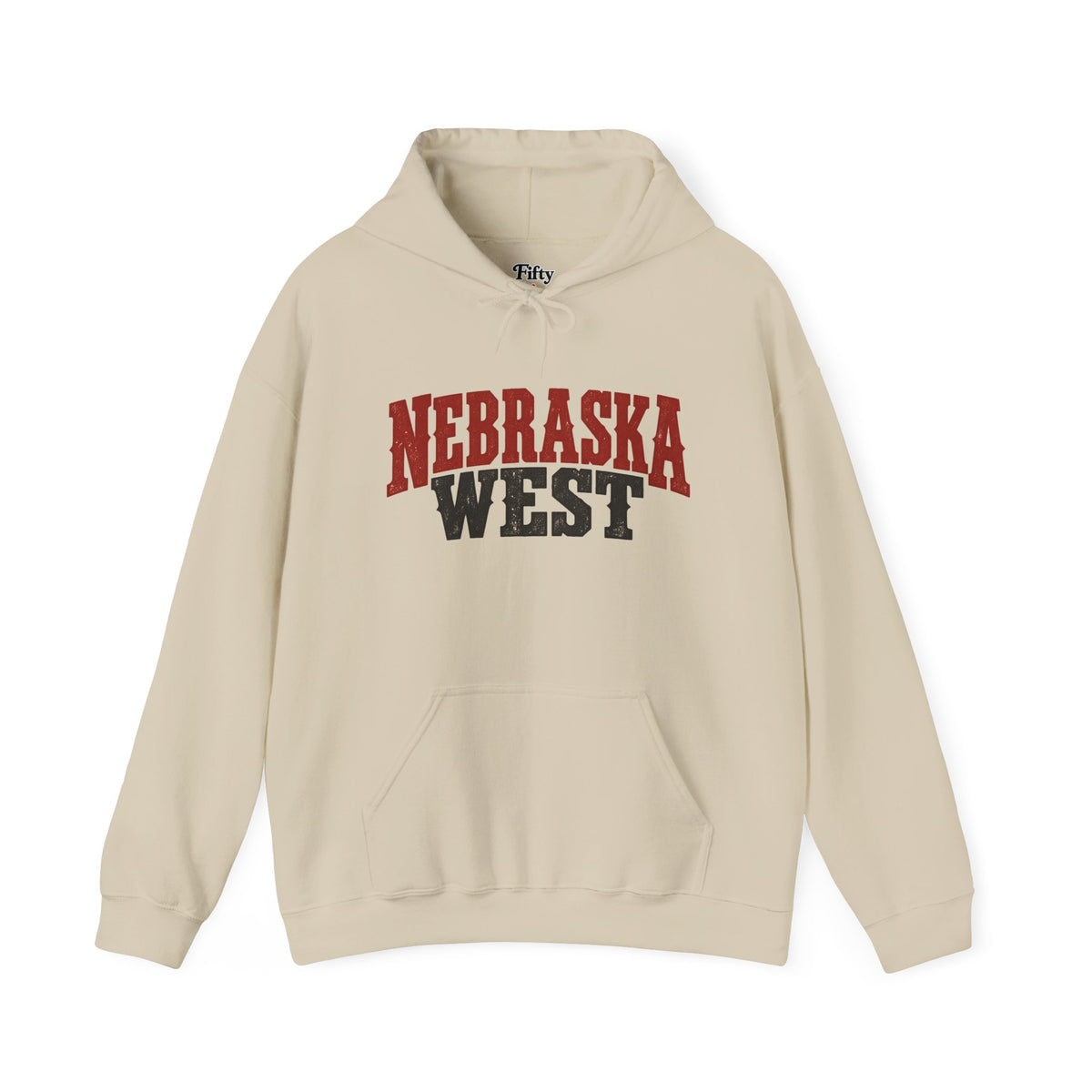 Nebraska West Unisex Hoodie State Name Graphic