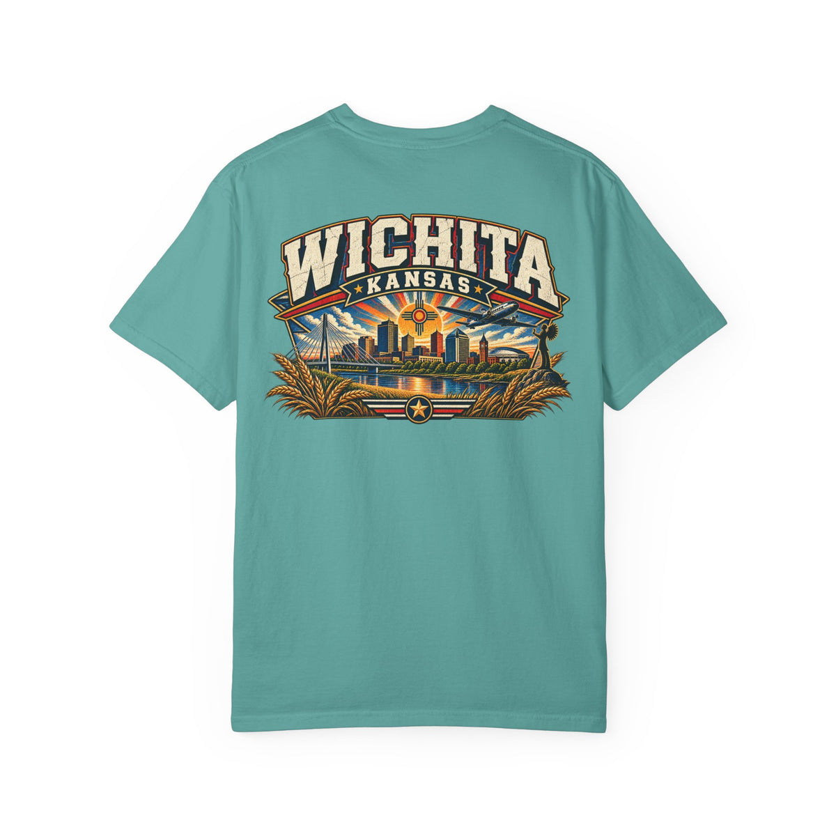 Wichita Kansas Unisex Comfort Color 1717 Streetwear Graphic Tee