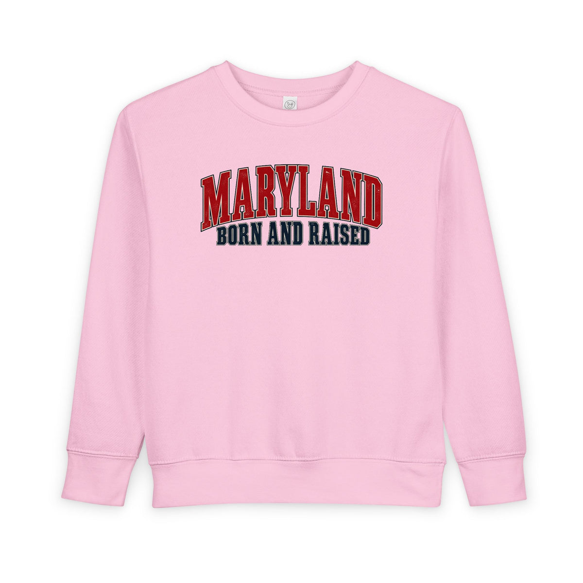 Maryland Born and Raised Chesapeake Heritage Unisex Toddler Sweatshirt