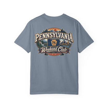Pennsylvania Weekend Club Unisex Comfort Color 1717 Streetwear Graphic Tee