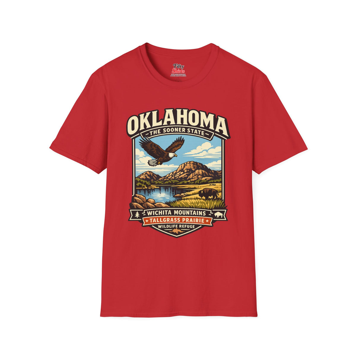 Oklahoma Sooner State Adventure Unisex Softstyle T Shirt State Pride Graphic Tee Collections FS03