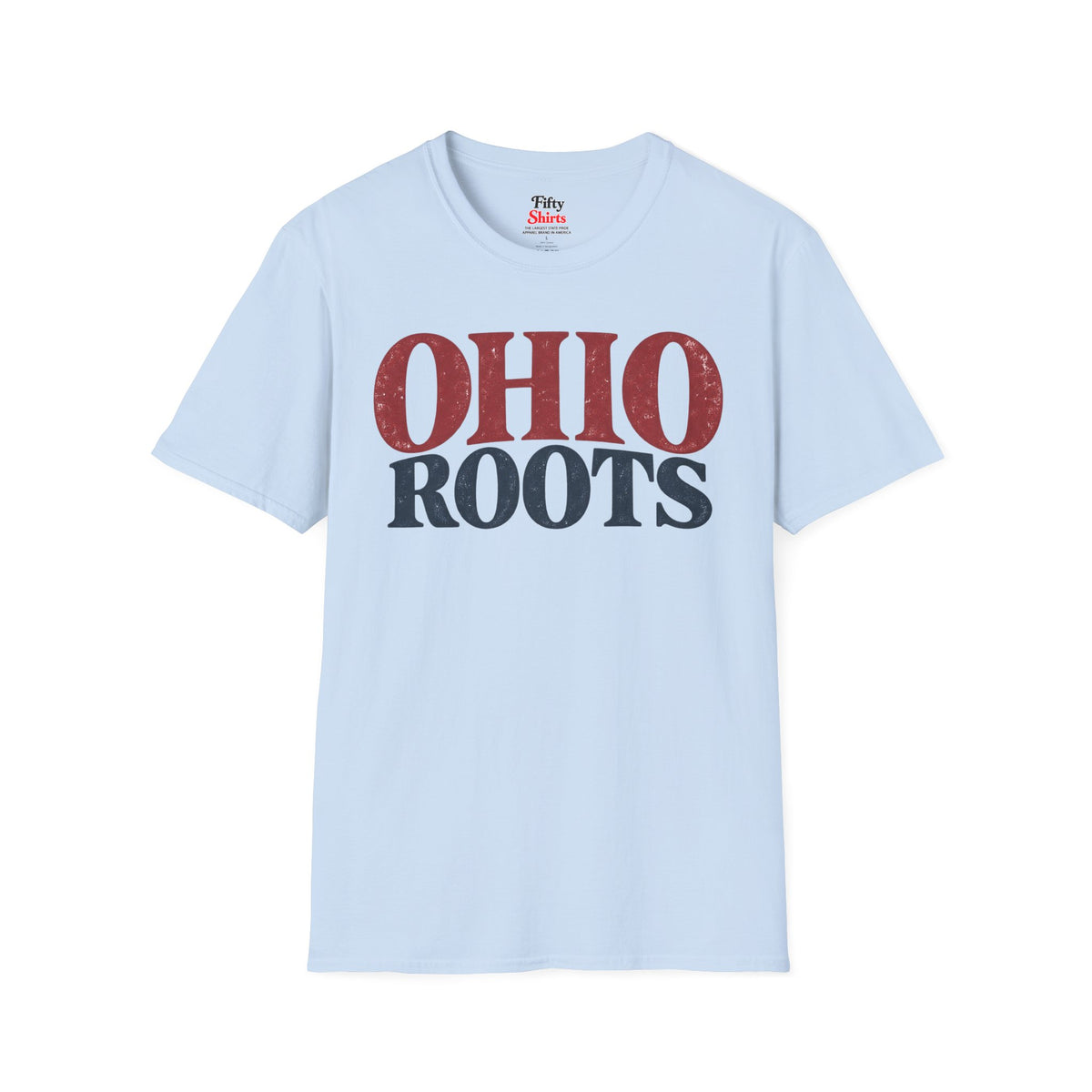 Ohio Roots Unisex Softstyle T Shirt State Name Graphic Tee
