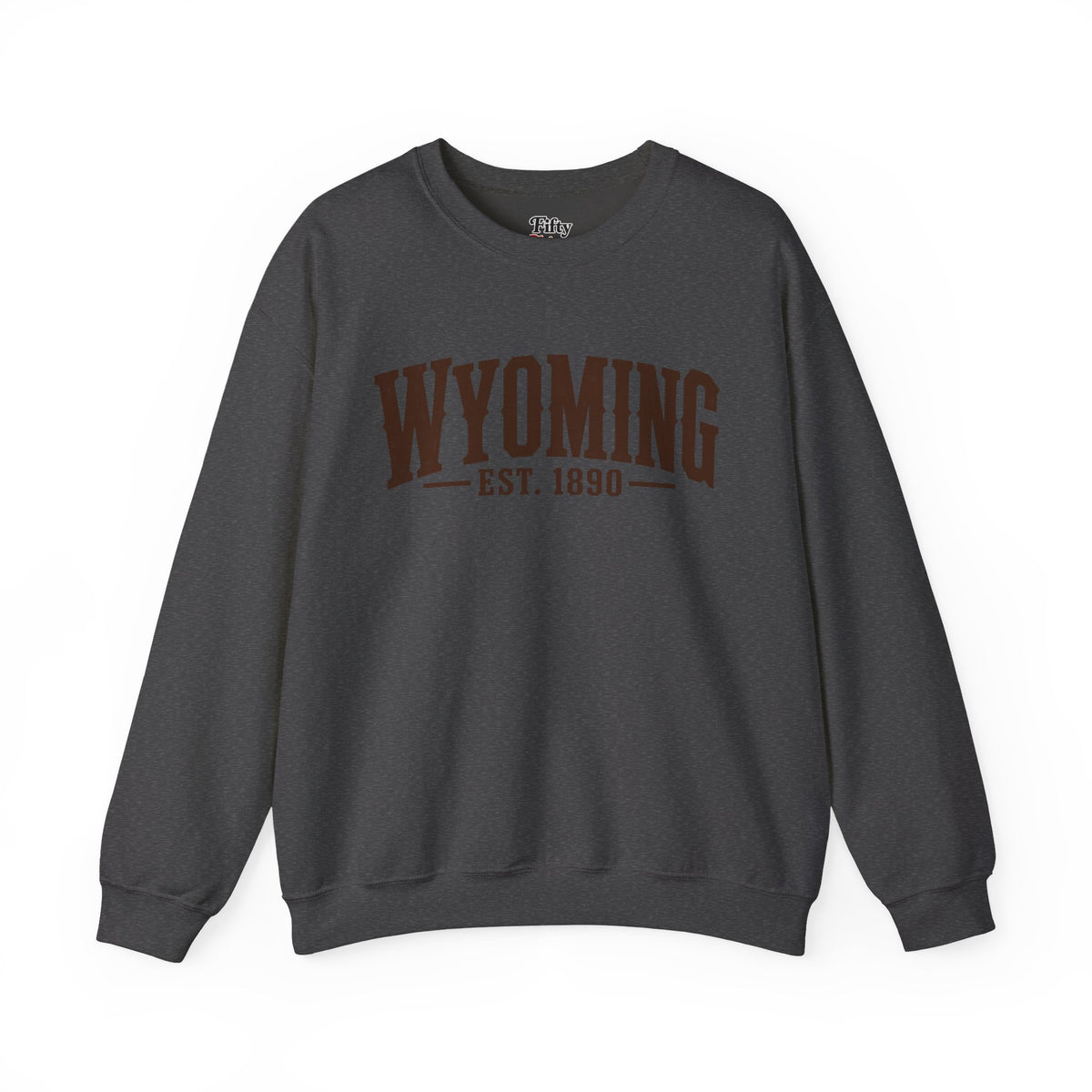 Wyoming Est 1890 Unisex Crewneck Sweatshirt State Name Graphic