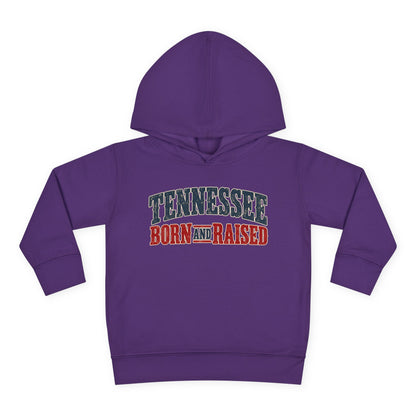 Tennessee Born and Raised Vintage Americana Unisex Toddler Pullover Fleece Hoodie