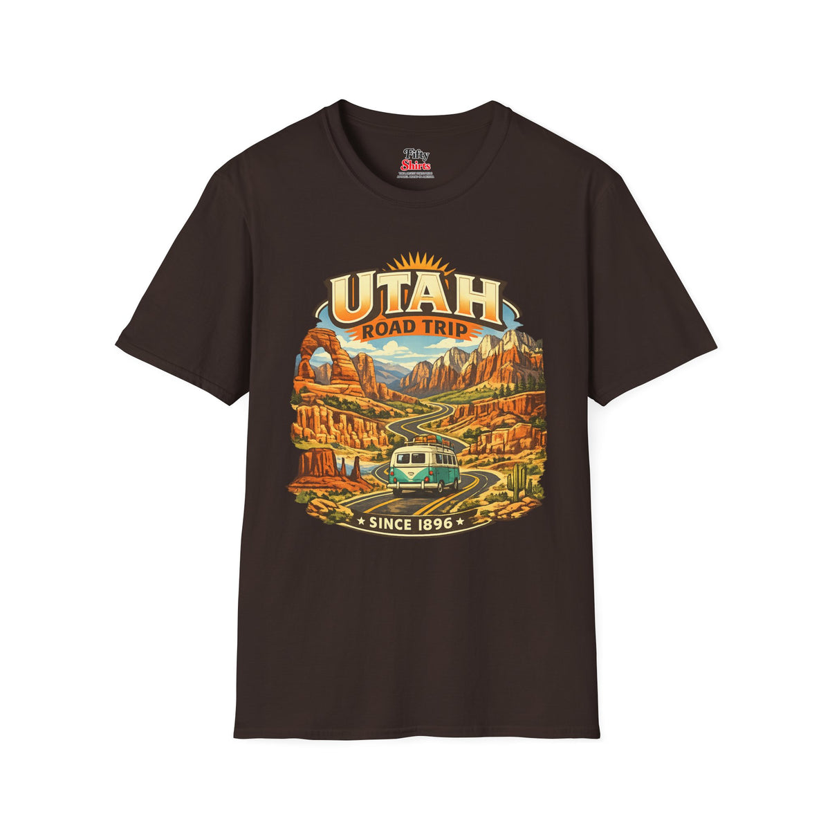 Utah Road Trip Unisex Softstyle T Shirt State Pride Graphic Tee Collections FS03