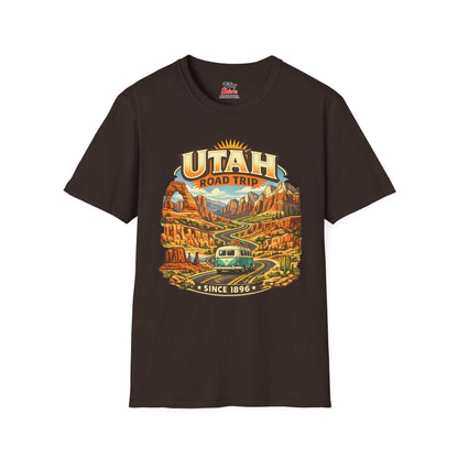 Utah Road Trip Unisex Softstyle T Shirt State Pride Graphic Tee Collections FS03