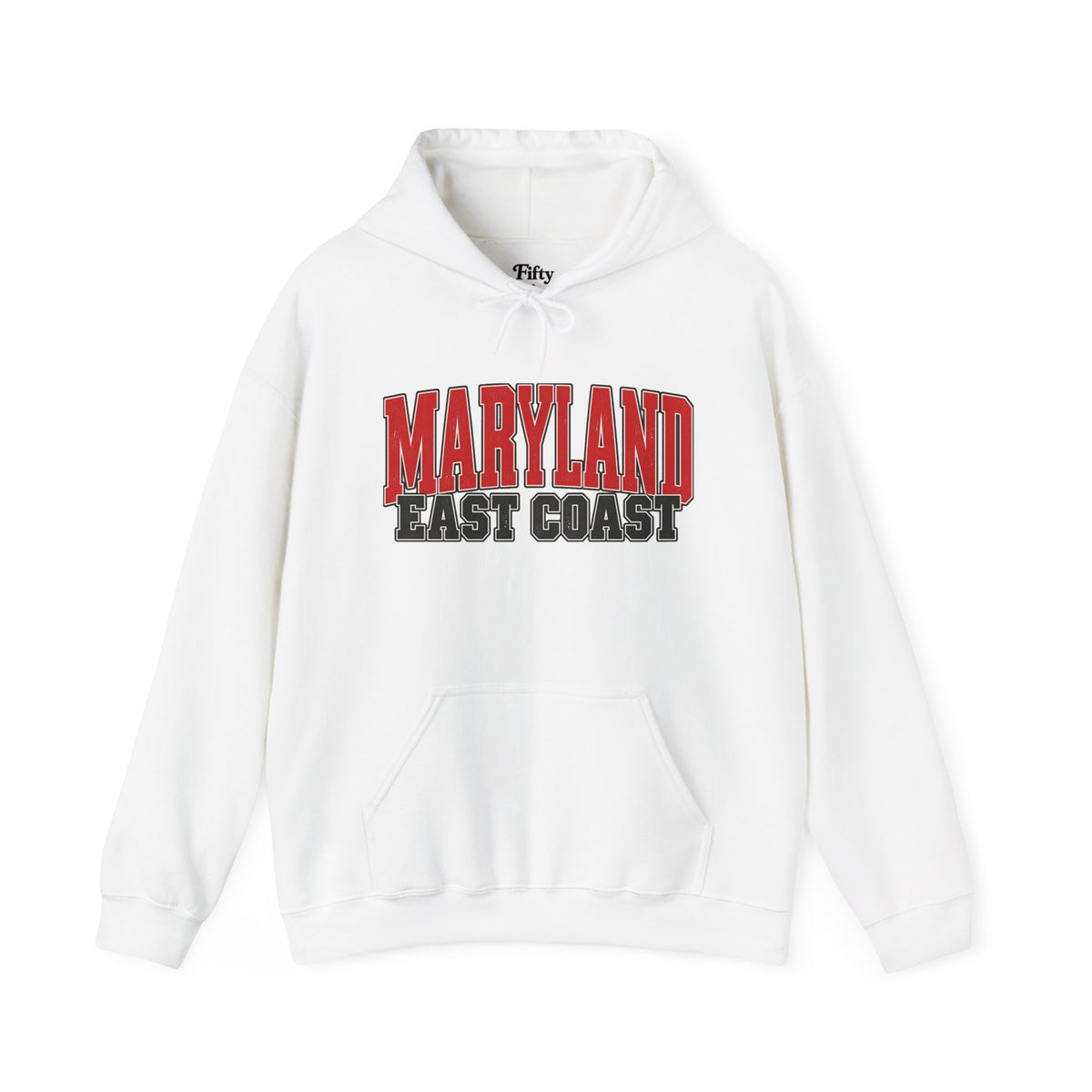Maryland East Coast Unisex Hoodie State Name Graphic
