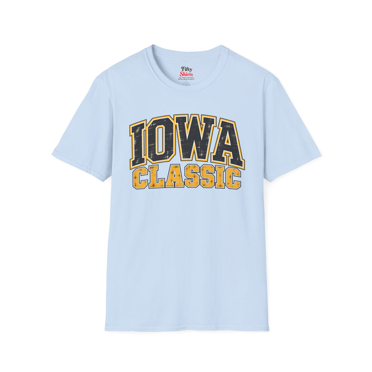 Iowa Classic Unisex Softstyle T Shirt State Name Graphic Tee