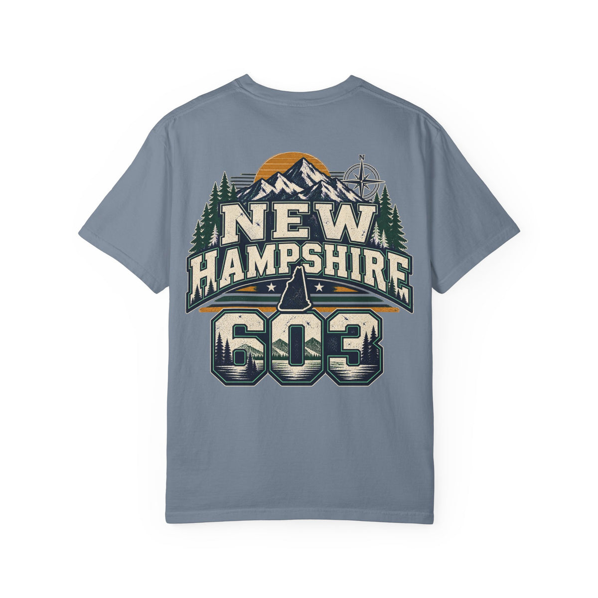 New Hampshire 603 Unisex Comfort Color 1717 Streetwear Graphic Tee