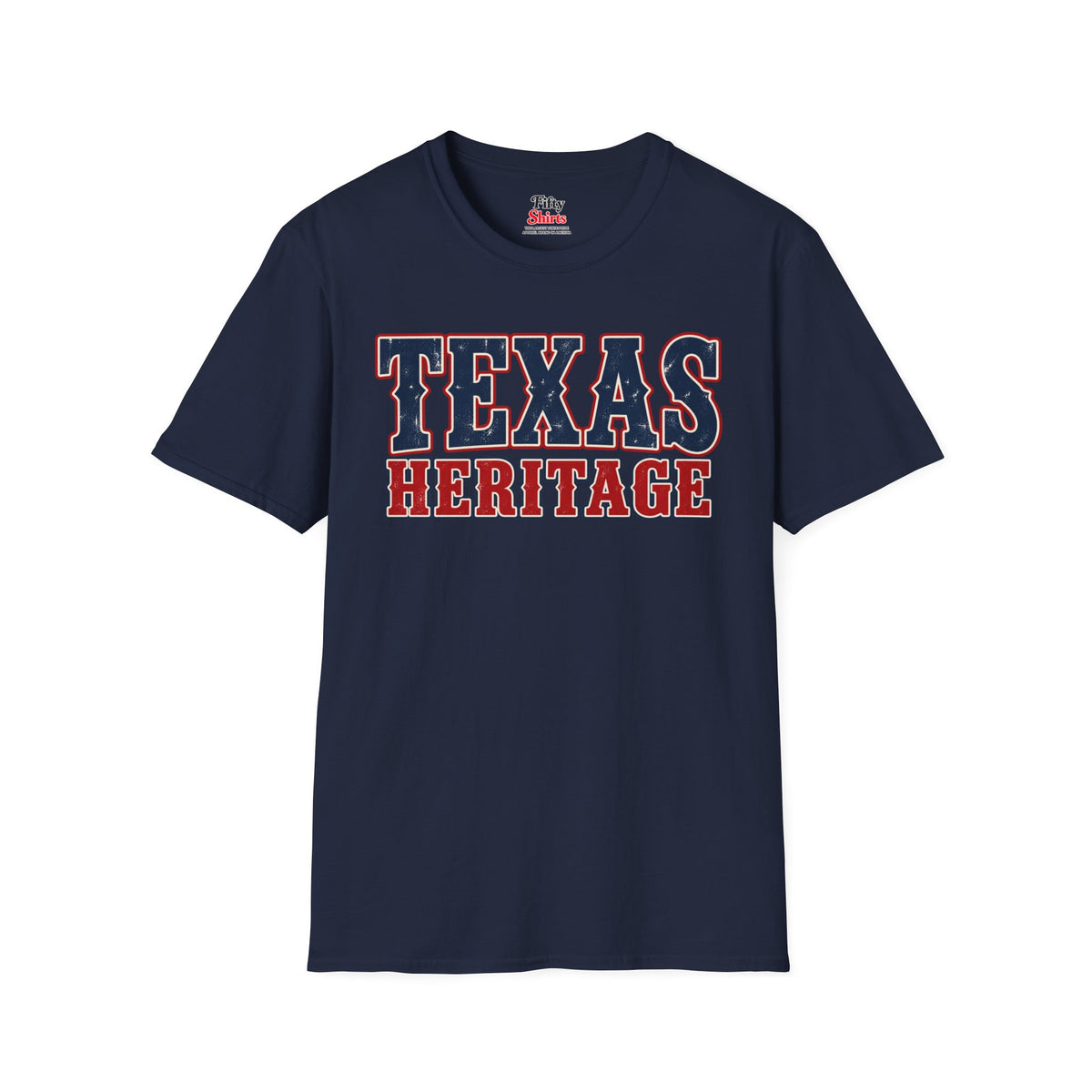 Texas Heritage Unisex Softstyle T Shirt State Name Graphic Tee