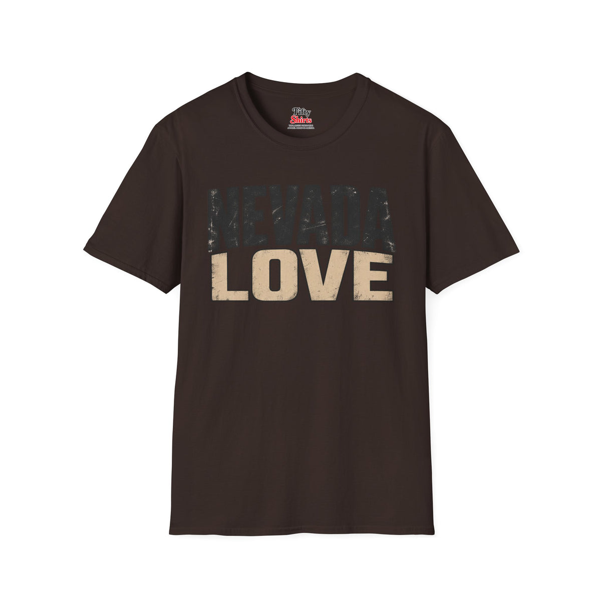 Nevada Love Unisex Softstyle T Shirt State Name Graphic Tee