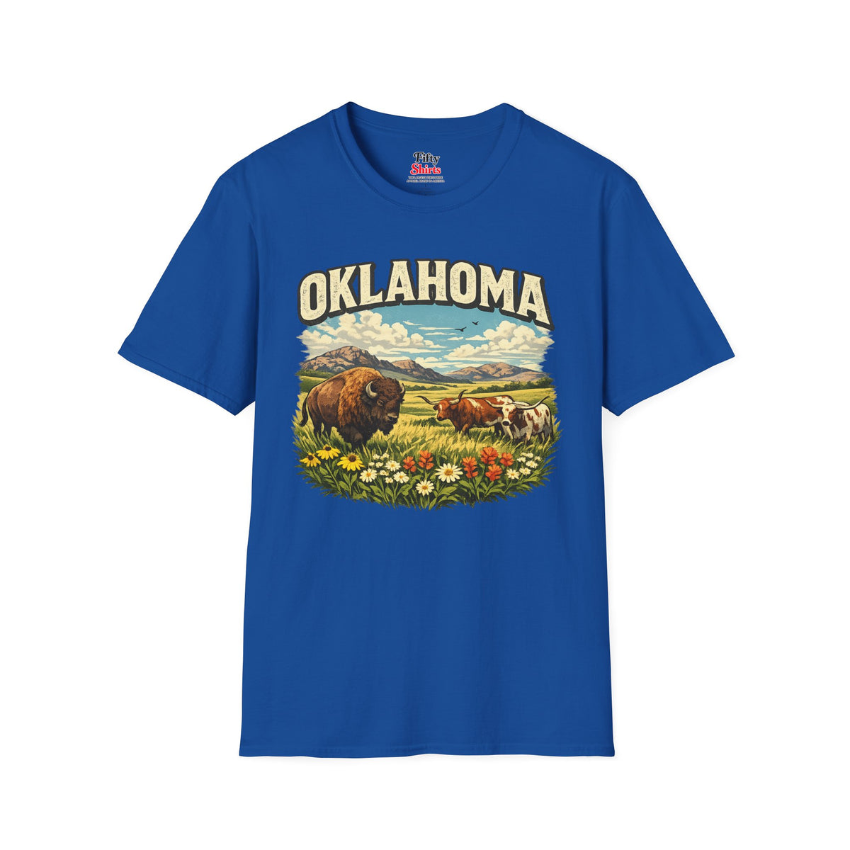 Oklahoma Wildlife Unisex Softstyle T Shirt State Pride Graphic Tee Collections FS03