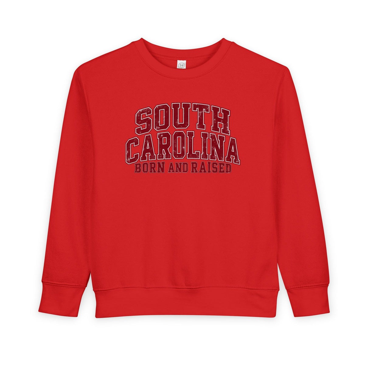 South Carolina Born and Raised Vintage Collegiate Unisex Toddler Sweatshirt
