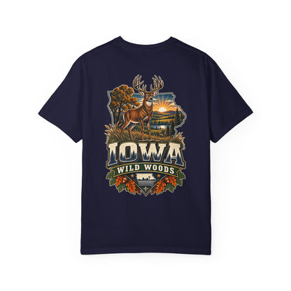 Iowa Wild Woods Unisex Comfort Color 1717 Streetwear Graphic Tee