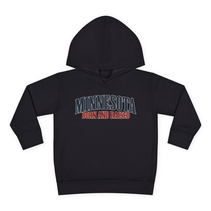 Minnesota Born and Raised Luxury Heritage Unisex Toddler Pullover Fleece Hoodie