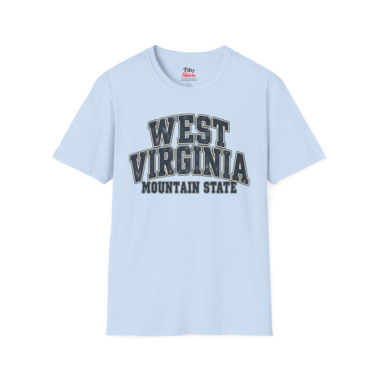 West Virginia Mountain State Unisex Softstyle T Shirt State Name Graphic Tee