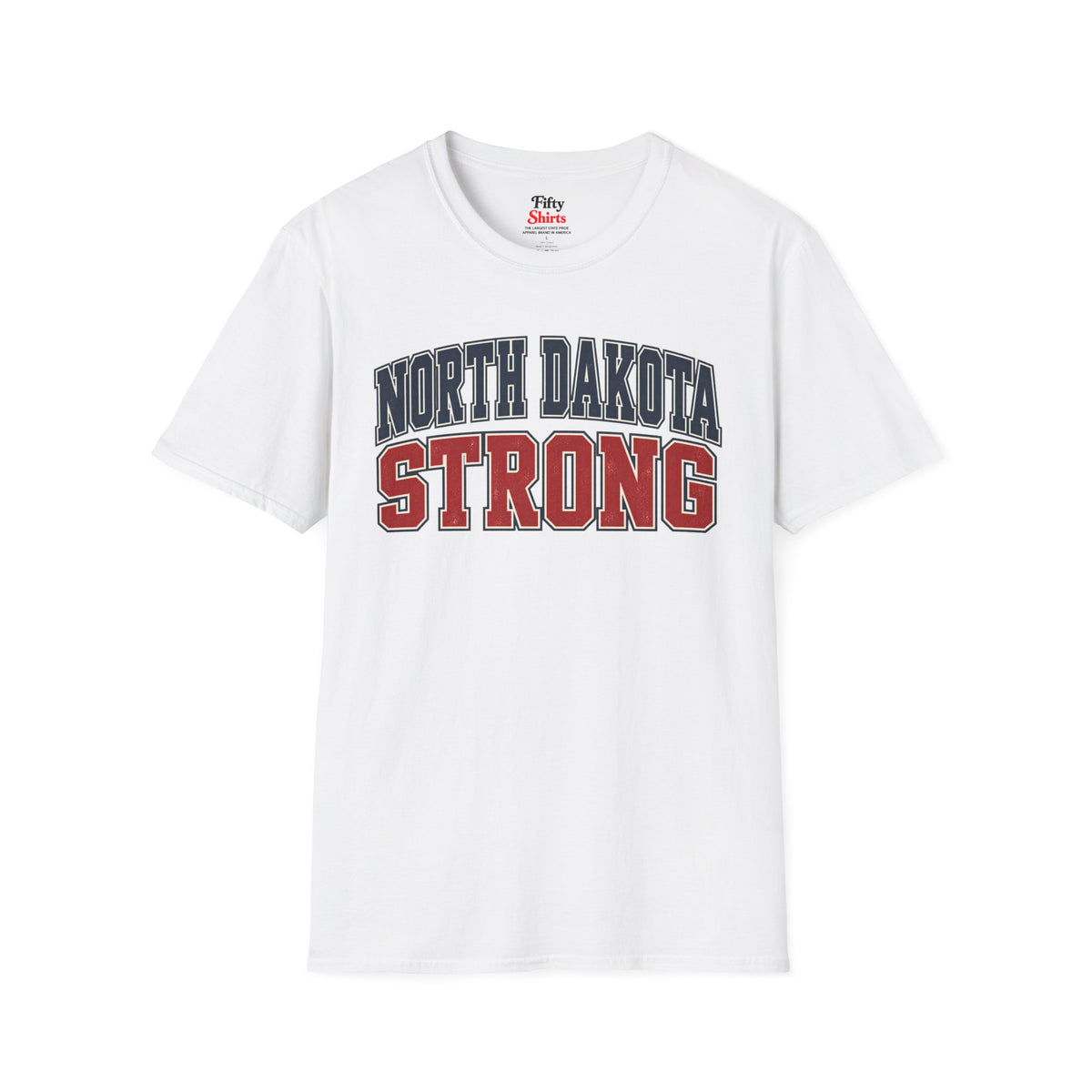 North Dakota Strong Unisex Softstyle T Shirt State Name Graphic Tee