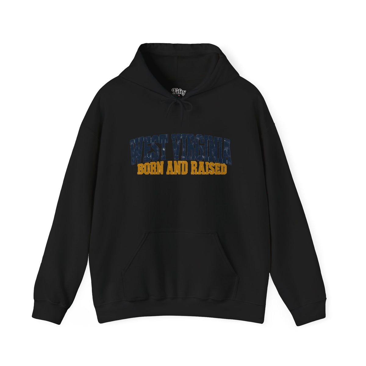 West Virginia Born and Raised Bold Workwear Unisex Hoodie Graphic