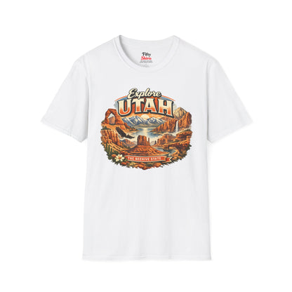 Explore Utah Unisex Softstyle T Shirt State Pride Graphic Tee Collections FS03