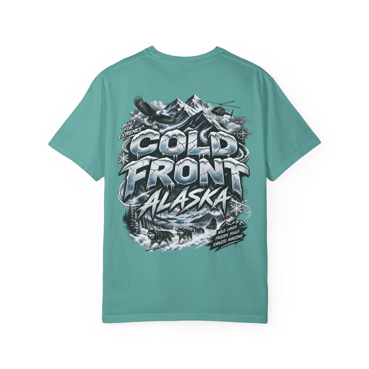 Alaska Cold Front  Unisex Comfort Color 1717 Streetwear Graphic Tee