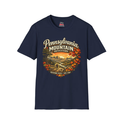 Pennsylvania Mountain Outfitters Unisex Softstyle T Shirt State Pride Graphic Tee Collections FS03