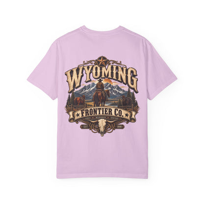 Wyoming Frontier Co. Unisex Comfort Color 1717 Streetwear Graphic Tee