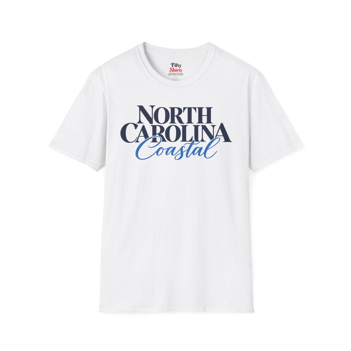 North Carolina Coastal Unisex Softstyle T Shirt State Name Graphic Tee